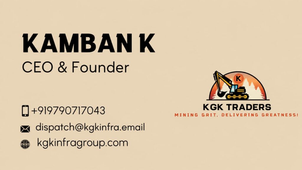 Kamban K CEO and Founder of KGK Traders