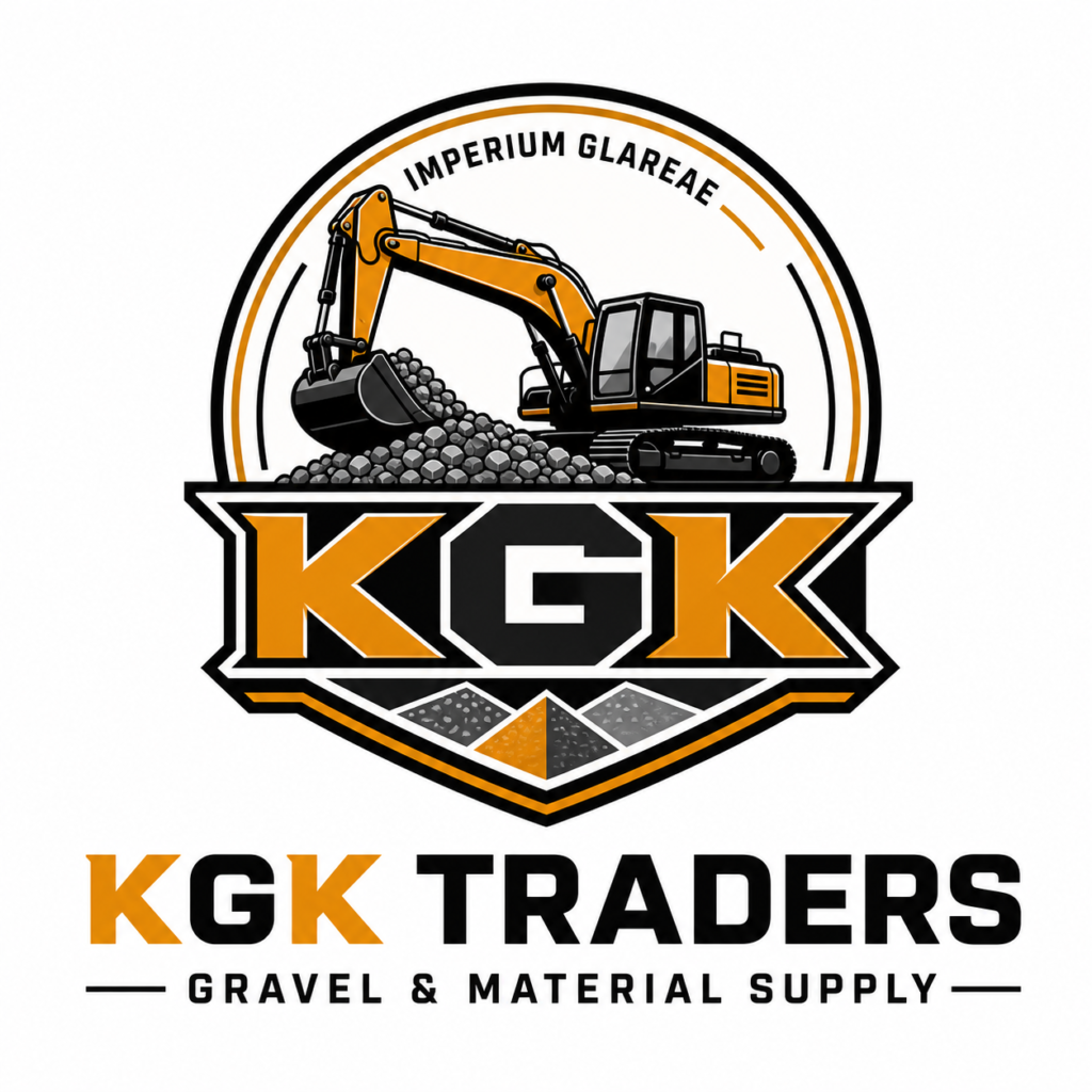 KGK Traders modern gravel and material supply logo
